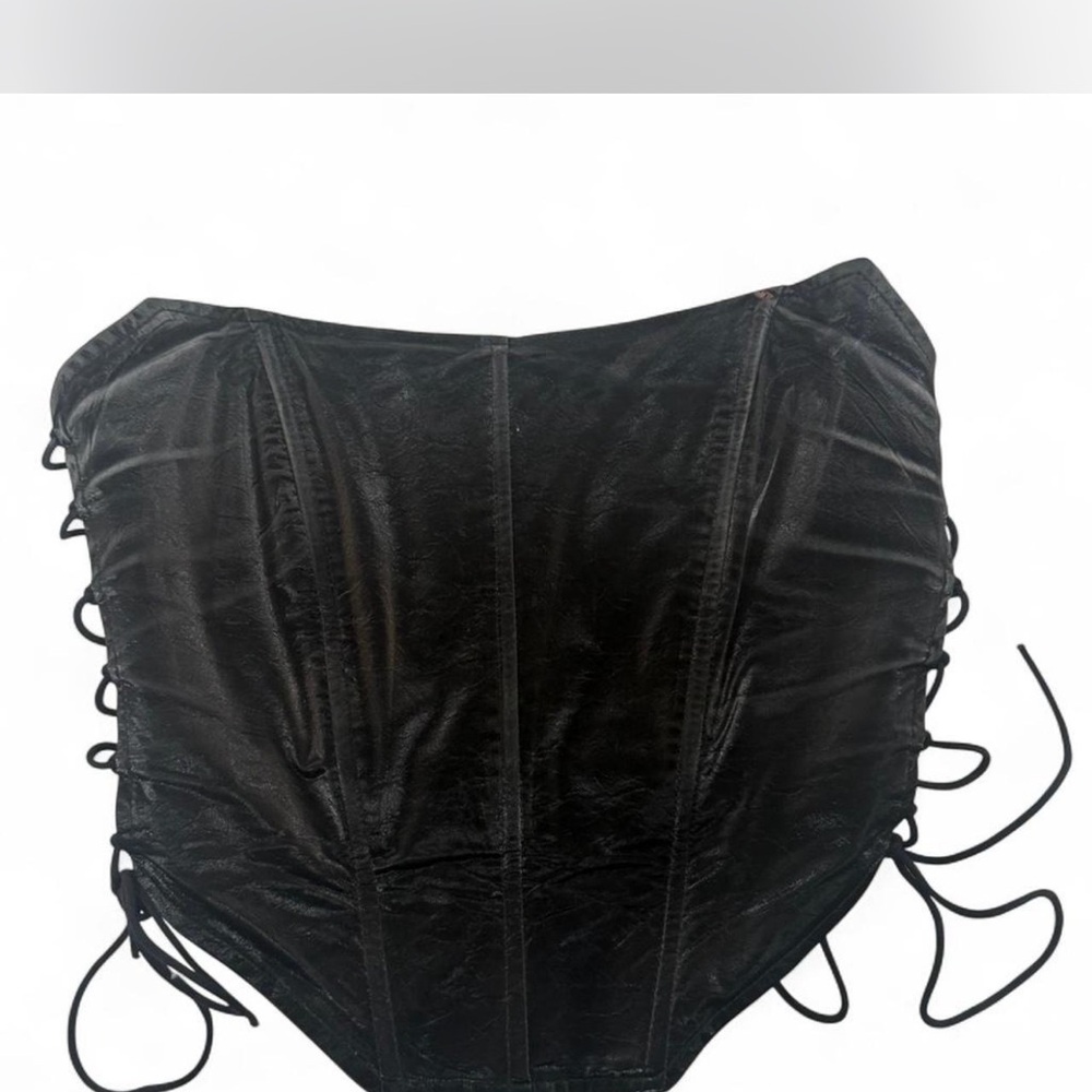Tiger Mist Black Lace-Up Corset